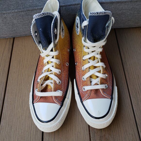 BNWoT CTAS Converse 70 Hi A03157C Fire Opal/Dazzling Goldtone (6W-4M) KICKS - Picture 7 of 7